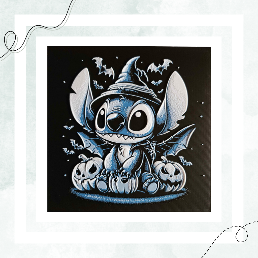 Cadre - Stitch Sorcier 